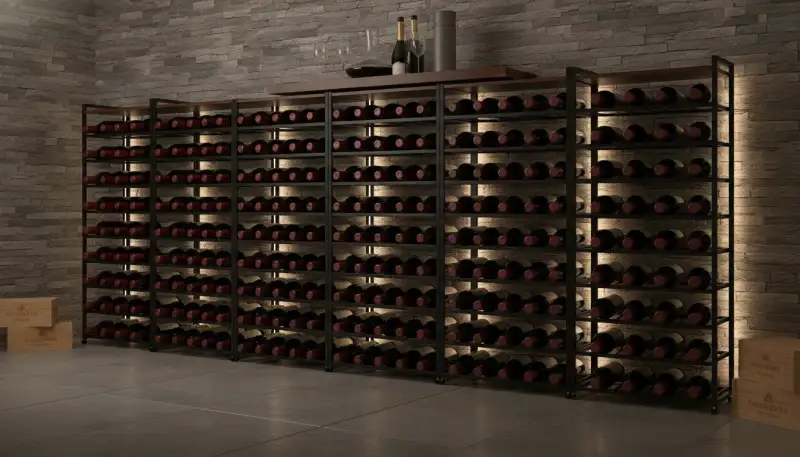 Flexibilität für Ihre Sammlung: Modulare Weinregale