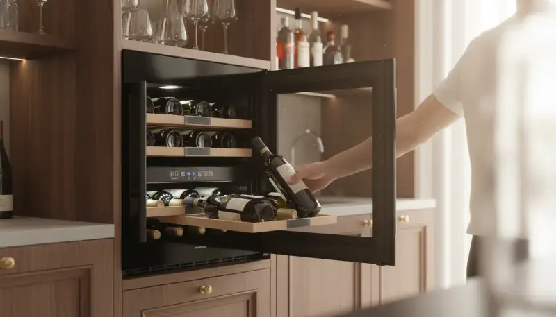 Holzauszüge für den Weinkühlschrank: Erneuern & Aufwerten