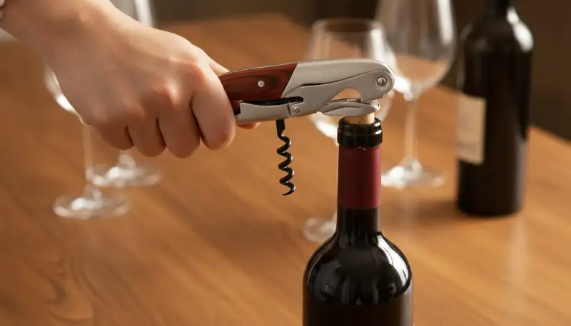 Perfektion beim Weinöffnen mit dem Kellnermesser